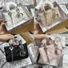 Túi Dior trám 2 dây quai 17cm