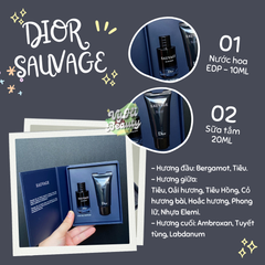 Set Dior Sauvage gồm nước hoa EDP 10ml và sữa tắm 20ml