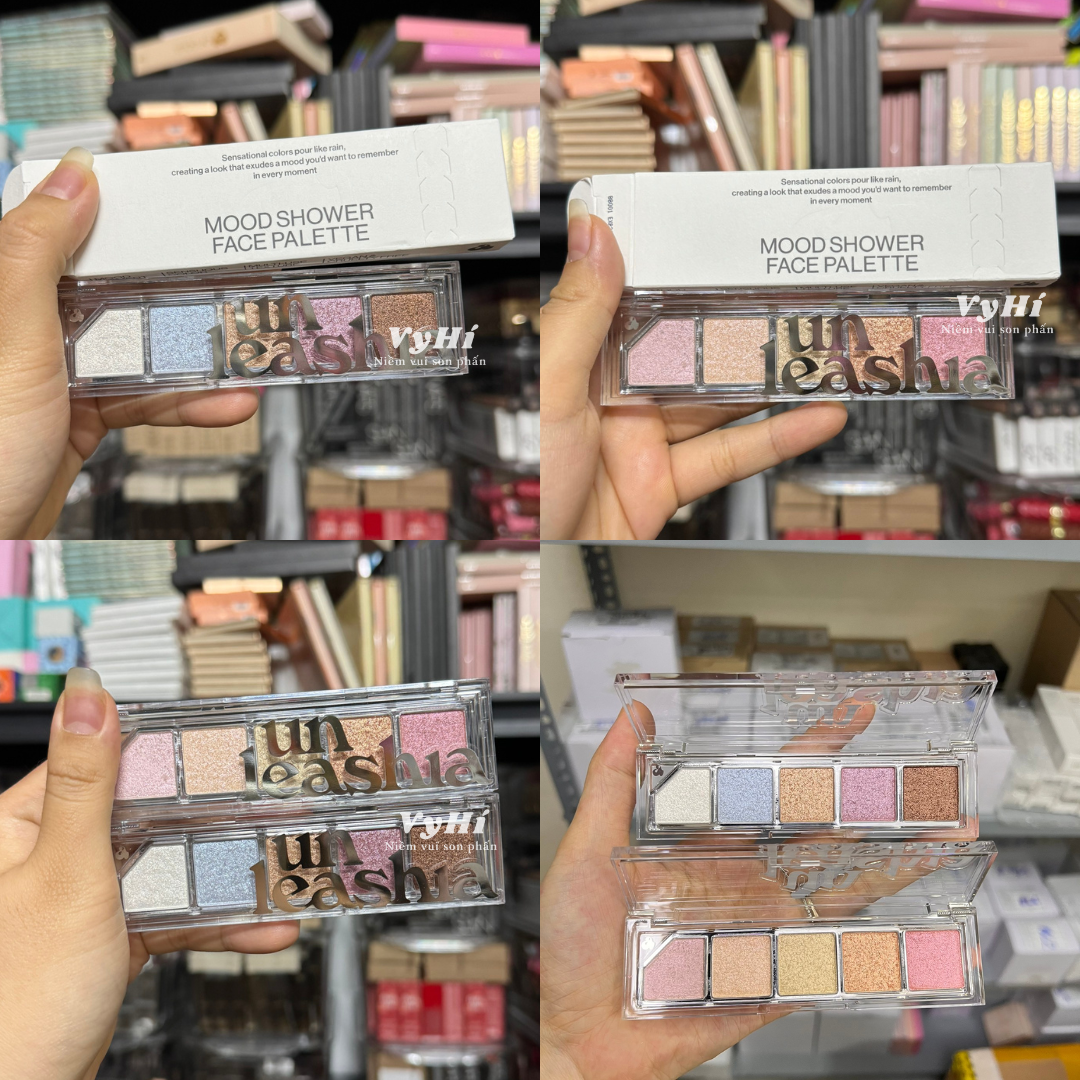 Bảng mắt Unleashia nhũ Mood Shower Face 5 ô