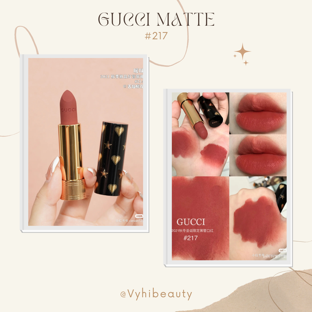 Son thỏi Gucci Rouge À Lèvres Matte vỏ vàng