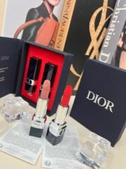 Set son Dior Rouge Couture Colour gồm 999 và 100 velvet mini kèm box chung