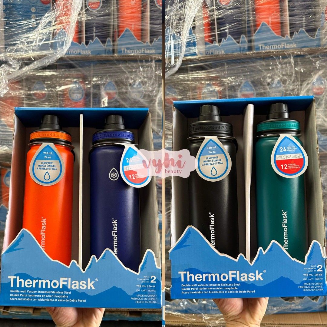 Set 2 bình giữ nhiệt Thermo Flask 710ml x 2