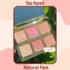 Bảng má Too Faced Natural Face 6 ô gồm phấn má, bắt sáng, tạo khối
