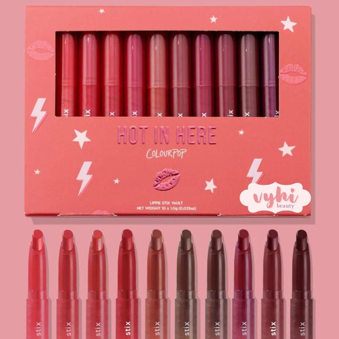 Set son Colourpop Hot In Here Lippie Stix 10 cây