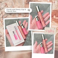Set Rare Beauty gồm son Nearly Petal full 3.8ml và má kem mini Happy 3.2ml