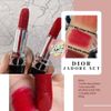 Set Dior gồm 1 son 965 unbox không tem + 1 nước hoa J'adore 5ml + túi giấy hoạ tiết xanh