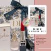 Set Dior gồm 1 son 965 unbox không tem + 1 nước hoa J'adore 5ml + túi giấy hoạ tiết xanh