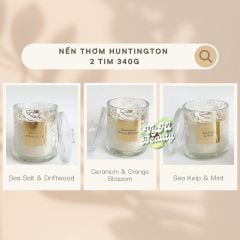 Nến thơm Huntington Home 2 tim 340g