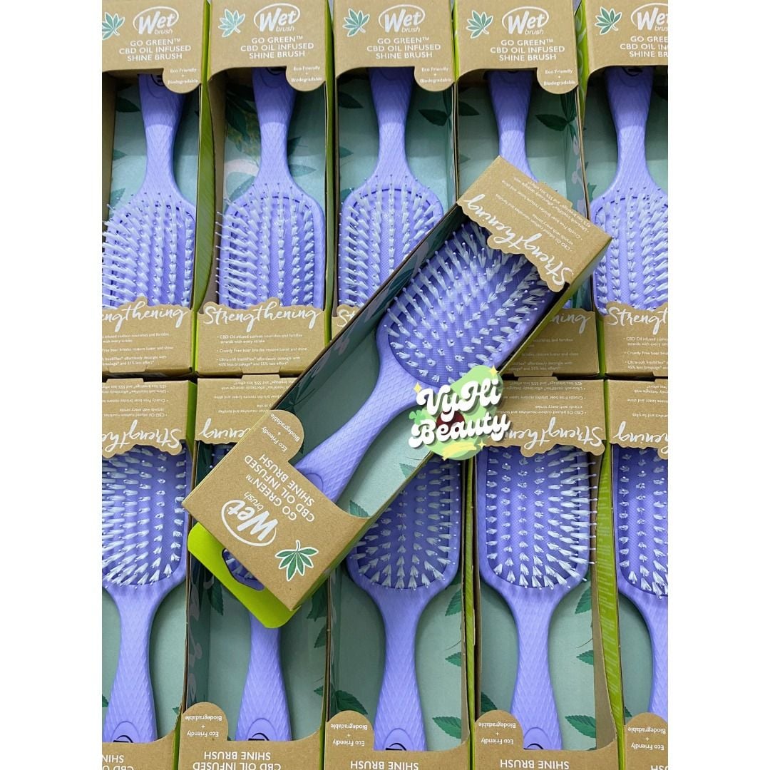 Lược Wet Brush Go Green CBD Oil Infused Shine dòng mát-xa chứa tinh dầu