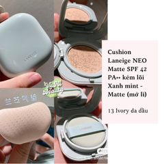 Cushion Laneige NEO Matte mờ lì SPF 42 PA++ kèm lõi thay thế