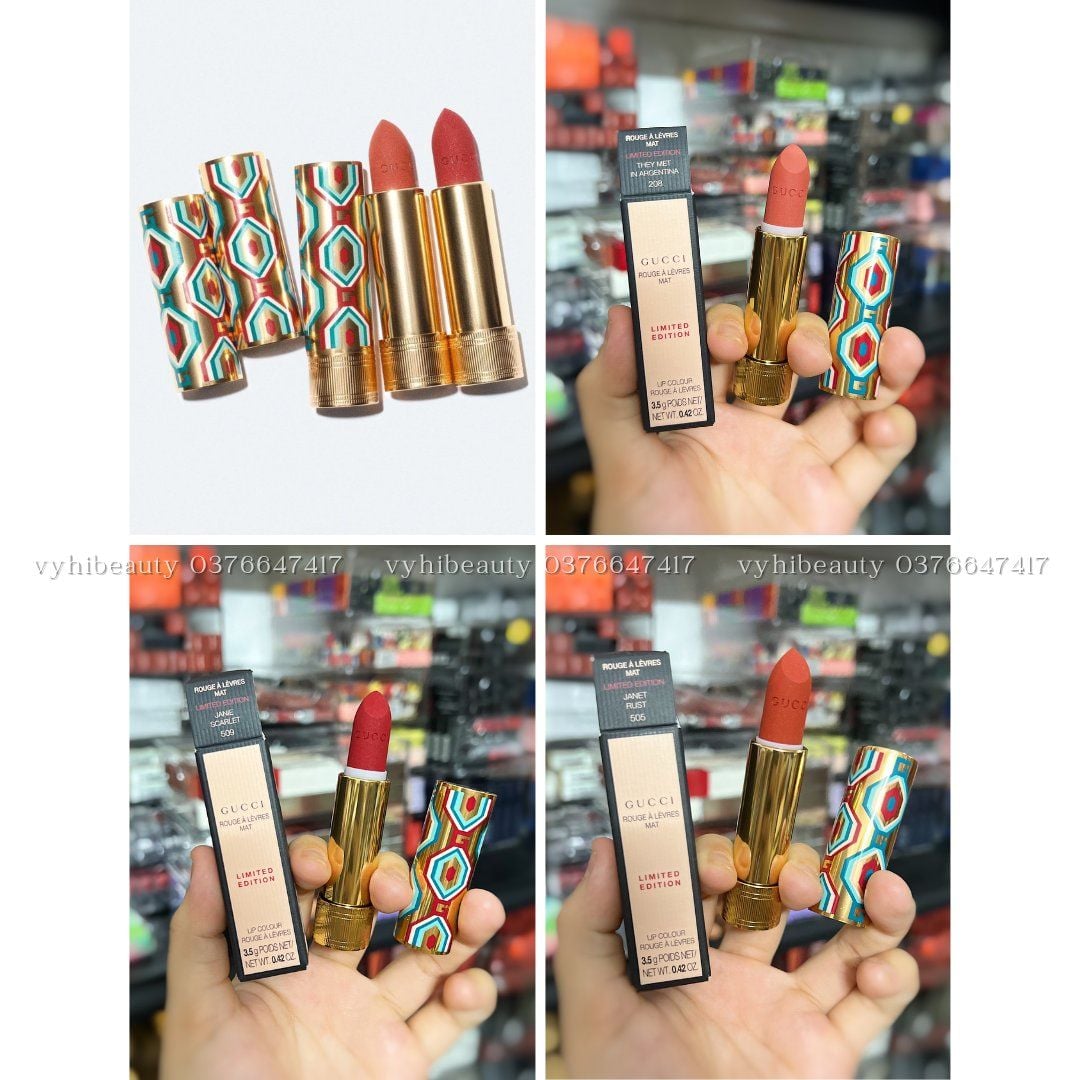 Son thỏi Gucci matte vỏ BEAUTY WISH 3.5g