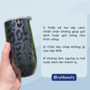 Tách set 1 ly nước Member's Mark Insulated Tumblers chống đọng nước 415ml kèm ống hút