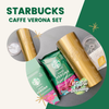 Ly Starbucks Caffe Verona gồm ly vàng 591ml + 1 café Verona 70g + 1 bánh Rustic 20g