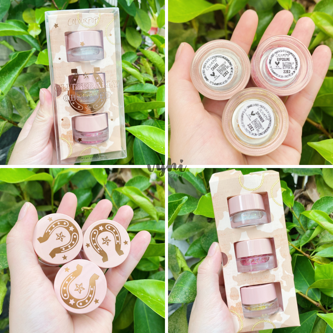 Set gel kim tuyến Colourpop Glitterally Obsessed 3 hũ