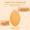 Set mút trang điểm Real Techniques Miracle 2-in-1 Powder Puff Duo gồm 2 mút (mỗi mút 2 mặt)