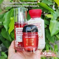 Set Bath & Body Works Special Delivery from Santa mùi Japanese Cherry Blossom
