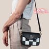 Túi Em Cosmetics họa tiết caro 19 x 13 x 4cm