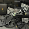 Túi đựng makeup YSL chất liệu da họa tiết ngựa vằn 18.5 x 14.5 x 5.5 cm