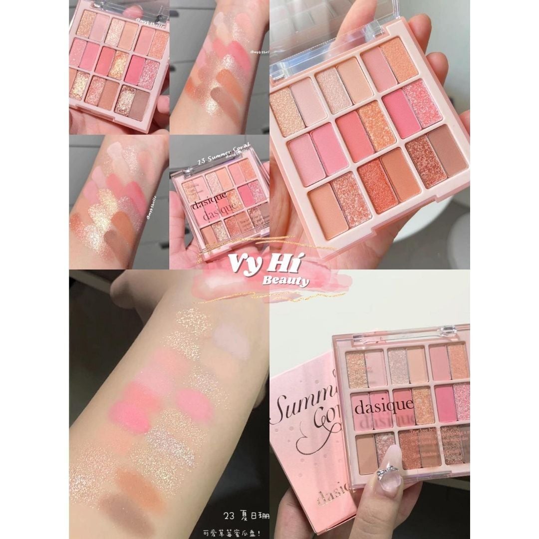 Bảng mắt Dasique 23 Summer Coral 18 ô