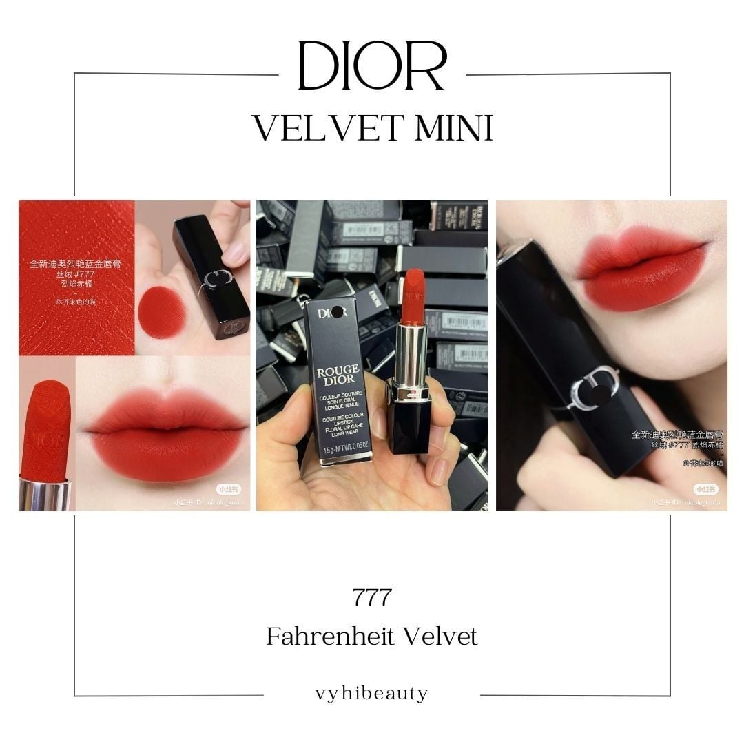 Son thỏi Dior Couture Color Velvet Minisize 1.5g