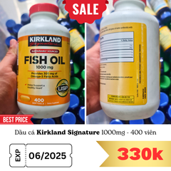 Dầu cá Kirkland Signature 1000mg 400 viên