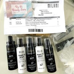 Xịt makeup Milani Make it last Matte Charcoal 60ml