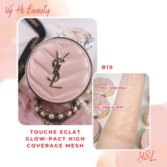 Cushion YSL Touche Eclat Glow Pact High Coverage Mesh VỎ HỒNG mini 5g