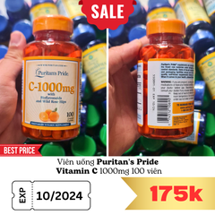 Viên uống Puritan's Pride Vitamin C 1000mg 100 viên