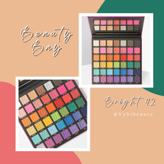 Bảng mắt Beauty Bay Bright 42 ô mix nhũ