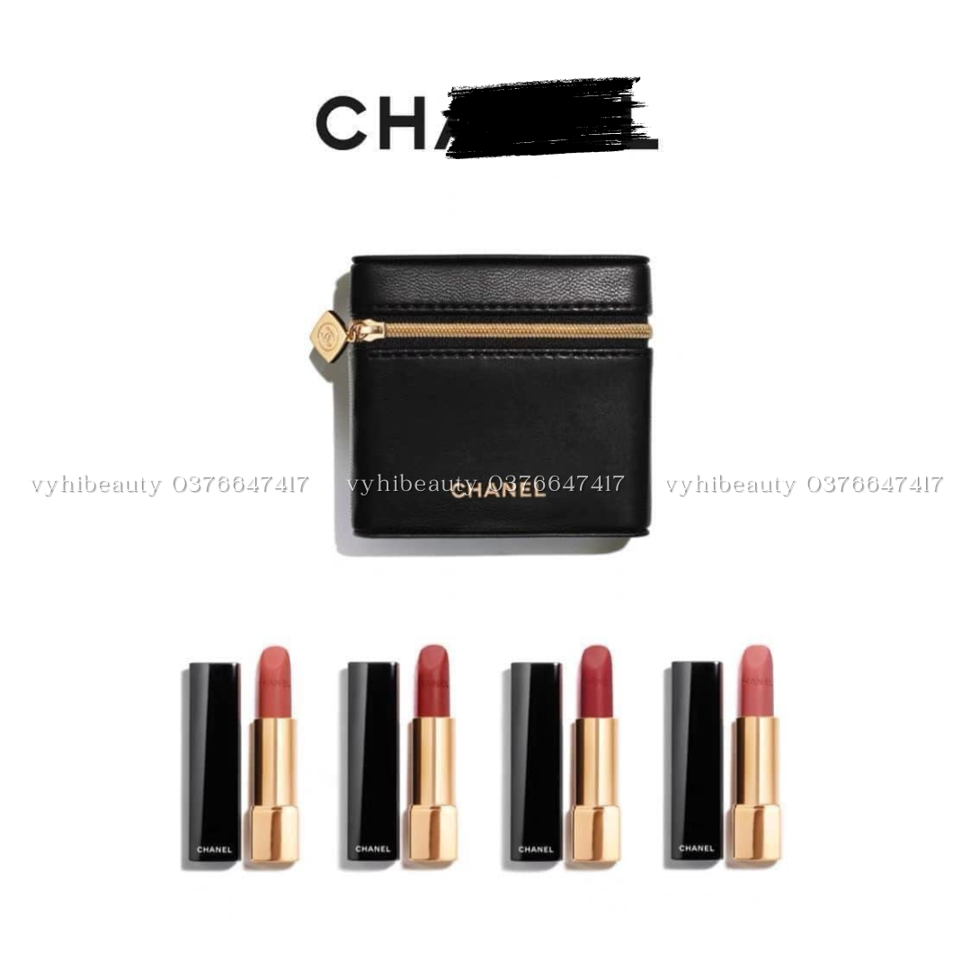 (LOẠI 2) Túi clutch Chanel 9*9*3cm + dây xích + box giấy