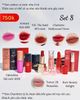 Set 8 - Combo 6 son mini gồm 2 son bóng + 3 son thỏi + 1 son kem