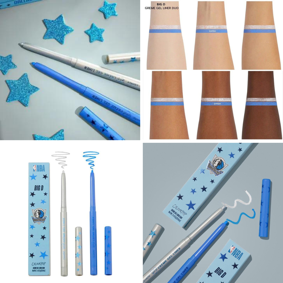 Set kẻ mắt Colourpop NBA Crème Gel Liner 2 x 0.2g