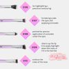 Set cọ AOA Ultraviolet Contour Brush Set 10 cây + túi đựng