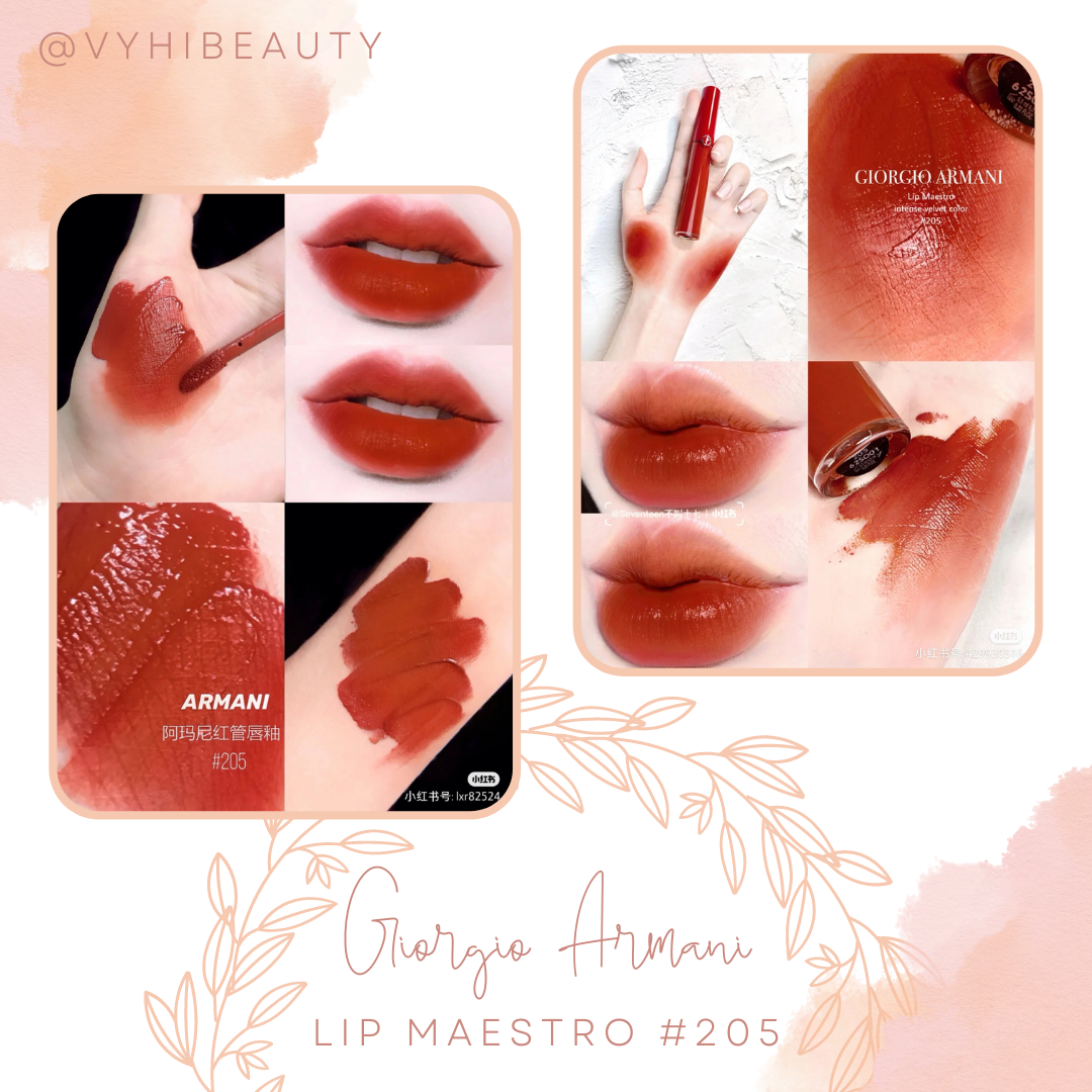 Giorgio armani hot sale lip maestro 205