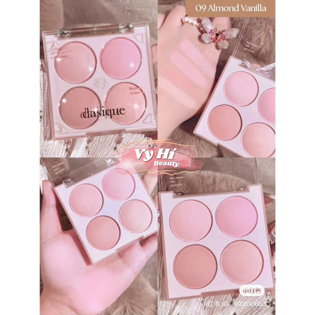 Bảng má Dasique 09 Almond Vanilla 4 ô