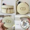 Túi gift Dior tròn thêu logo full box 10 x 4.5 cm