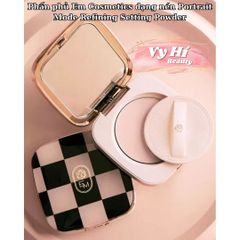Phấn phủ Em Cosmetics dạng nén Portrait Mode Refining Setting Powder 6.6g kèm bông phấn