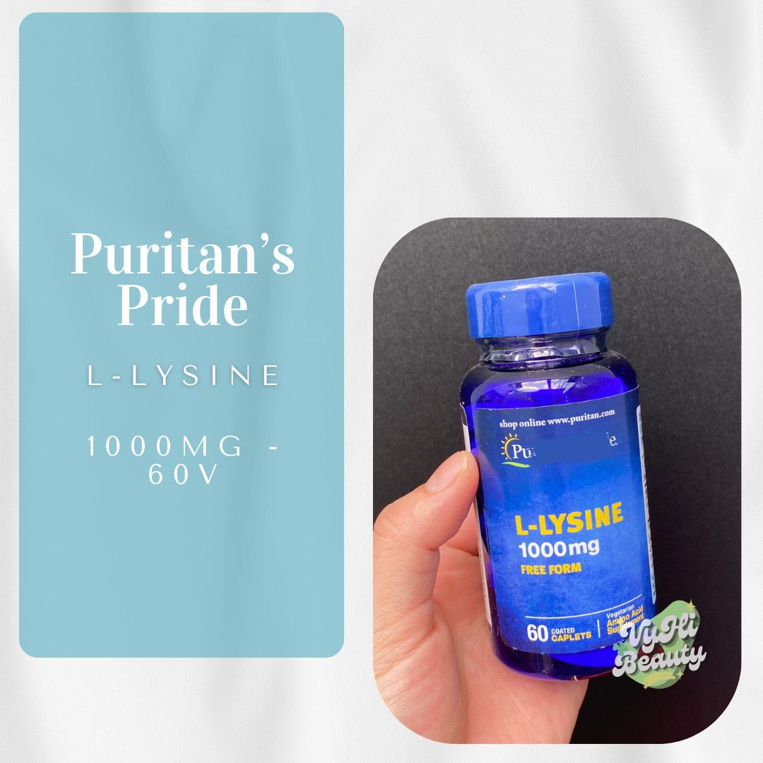 Viên uống Puritan's Pride L-Lysine 1000mg Free Form 60 viên