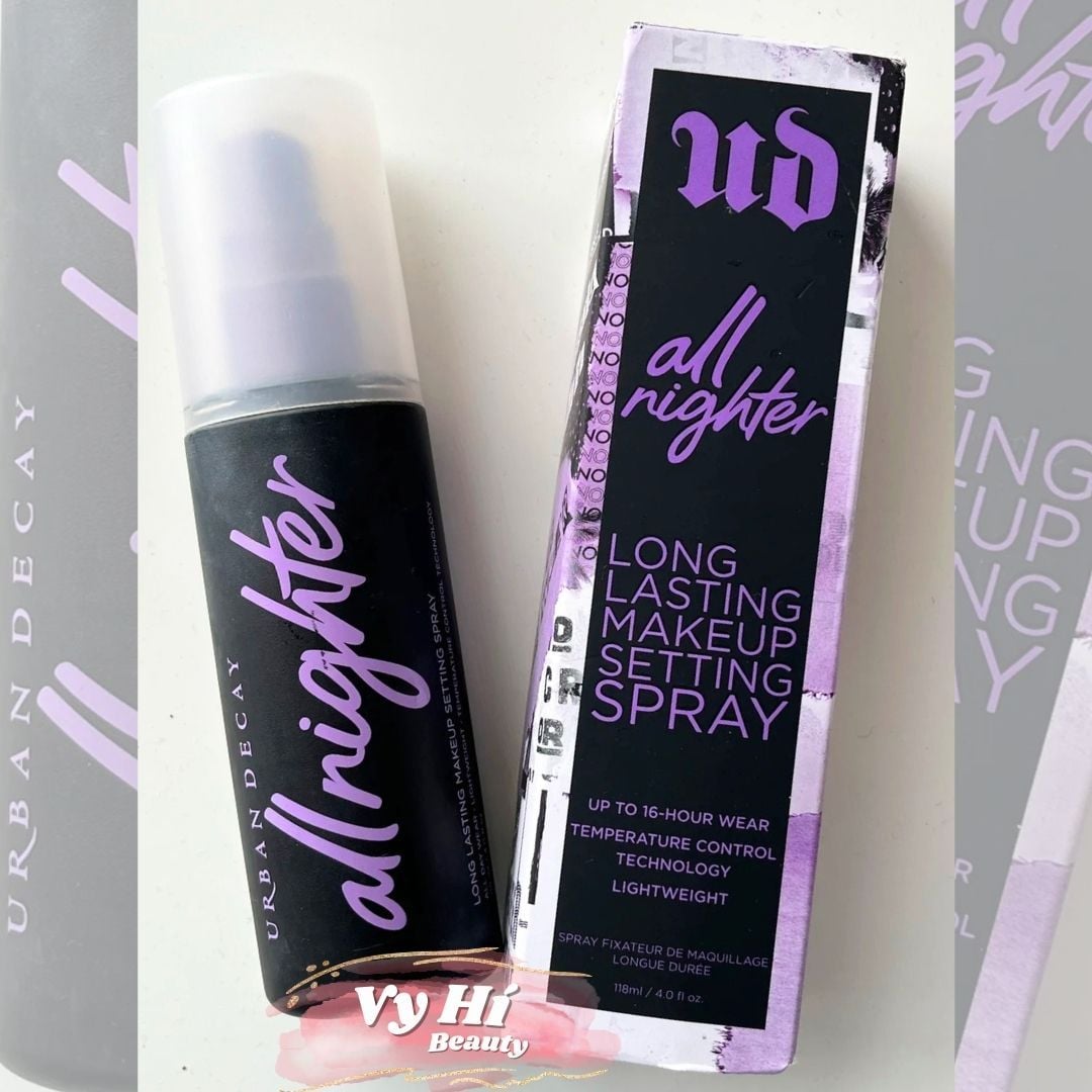 Xịt makeup Urban Decay All Nighter Makeup Setting Spray 118ml