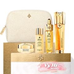 Set dưỡng da Guerlain gồm serum double 50ml + lotion 40ml + dầu dưỡng 15ml + kem dưỡng 15ml + túi