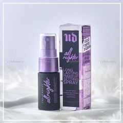 TÍM - Xịt makeup Urban Decay All Nighter Long Lasting ALL DAY Makeup Setting Spray 15ml