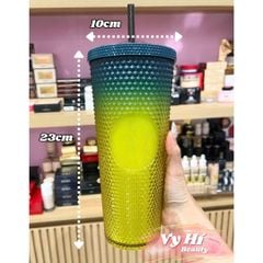 Ly Starbucks gai Ombre xanh - vàng 710ml