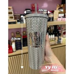 Ly Starbucks x Disney gai bạc vỏ bạc Mickey Disneyland 710ml