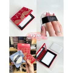 Set phấn phủ Nars Light Reflecting vỏ đỏ limited 10g + bông phấn
