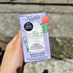 Set Kiehl's Smooth Essentials gồm Mặt nạ đất sét 28ml và dưỡng ẩm 28ml