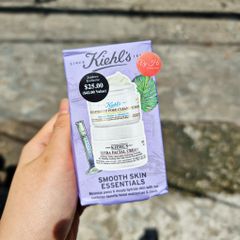 Set Kiehl's Smooth Essentials gồm mặt nạ đất sét 28ml và dưỡng ẩm 28ml