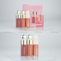 Set Rare Beauty gồm 3 món gồm 2 má kem và 1 bắt sáng mini