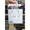 Túi giấy Lancome Trắng Viền Đen 11 x 11 x 5 cm