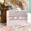 Túi giấy Dior hồng nơ hồng size 19.5 x 14 x 7 cm