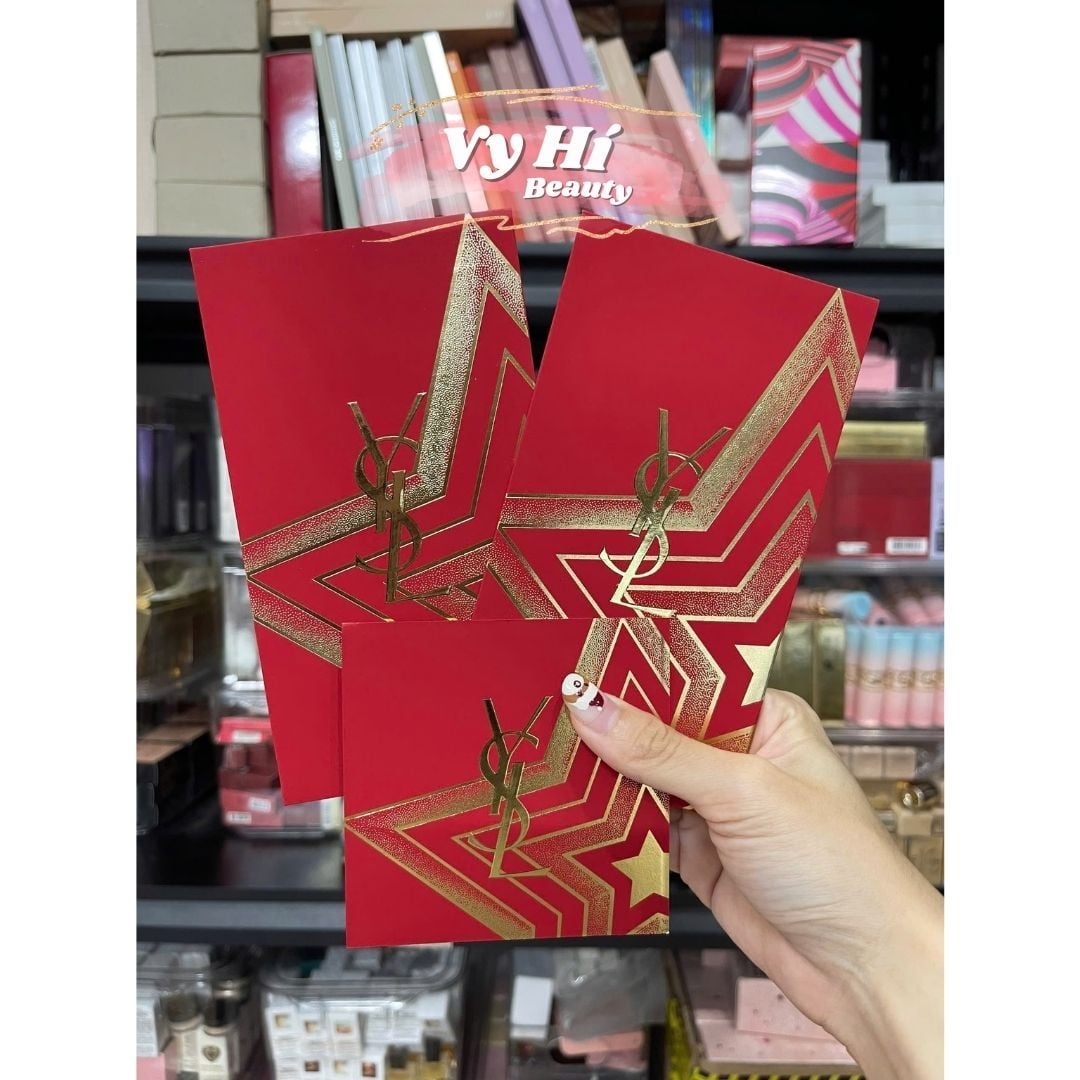 Set lì xì YSL gồm 2 cái + 1 thiệp